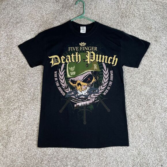 Five Finger Death Punch‎ 2014 Tour Shirt Gildan M Double Sided Graphic - Picture 1 of 5